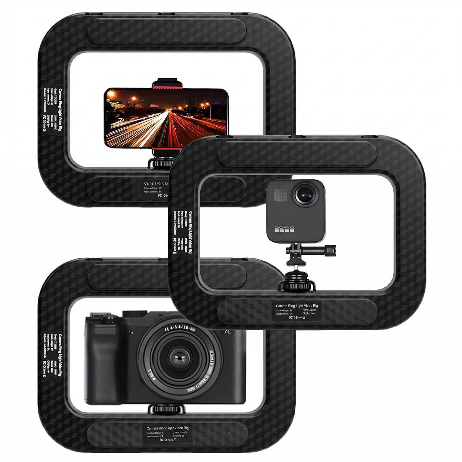 Photography Lighting Handheld - Портативный квадратный осветитель для селфи, многофункциональный